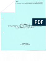 20031003 Session 1 Overview of Financial Markets and Economy