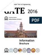 GATE 2016 Brochure