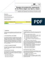 EPI. Filtros Para Gases Insht