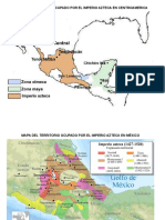 Mapa Del Territorio Ocupado Por El Imperio Azteca en Centroamerica