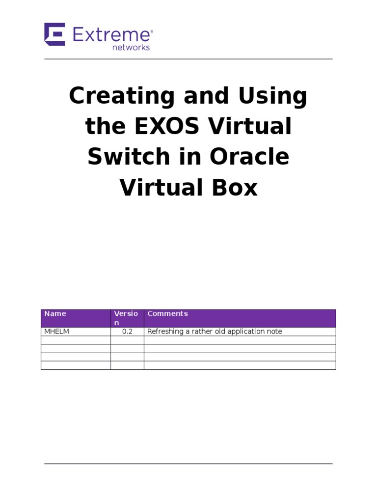 EXOS VM Setup in Oracle VirtualBox | PDF | Virtual Machine | Computer ...