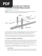 Practical Techniques for Cathodic Protection Potential Measurement