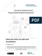 Módulo Capacitación RADIOS IES Claves para Iniciar Una Radio Local. Sostenibilidad