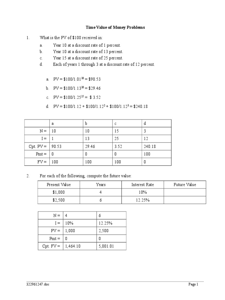 Tvmreviewlecture 131226185711 Phpapp02 | PDF | Present Value | Net ...