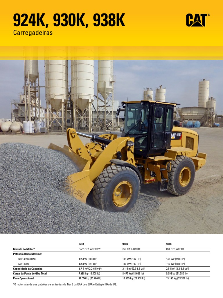 CARREGADEIRA CAT 938K.pdf | Motores | Pneu