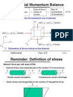 Ch15 Differential Momentum Balance