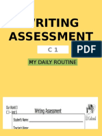 Writing Assessment: My Daily Routine
