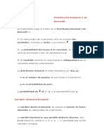 Distribución Binomial o de Bernoulli