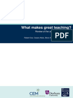 What Makes Great Teaching