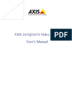Axis Video servers 241S 241Q Users Manual