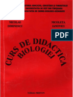 Curs de Didactica Biologiei 2003