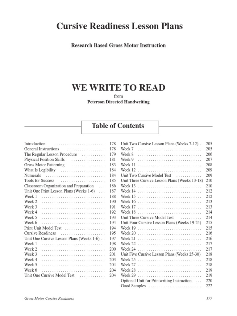 Cursive Readiness Lesson Plans | PDF | Letter Case | Rhythm