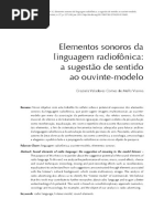 Elementos Sonoros Na Linguagem Radiofônica