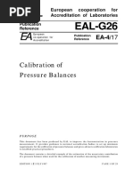Ea 4 02 Rev01 Expression Of The Uncertainty Of Measurement In Calibration Calibration Density