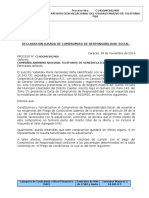 Declaración Jurada de Compromiso de Responsabilidad Social C14GGMC002400