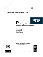 Politica y Gestión ambiental.