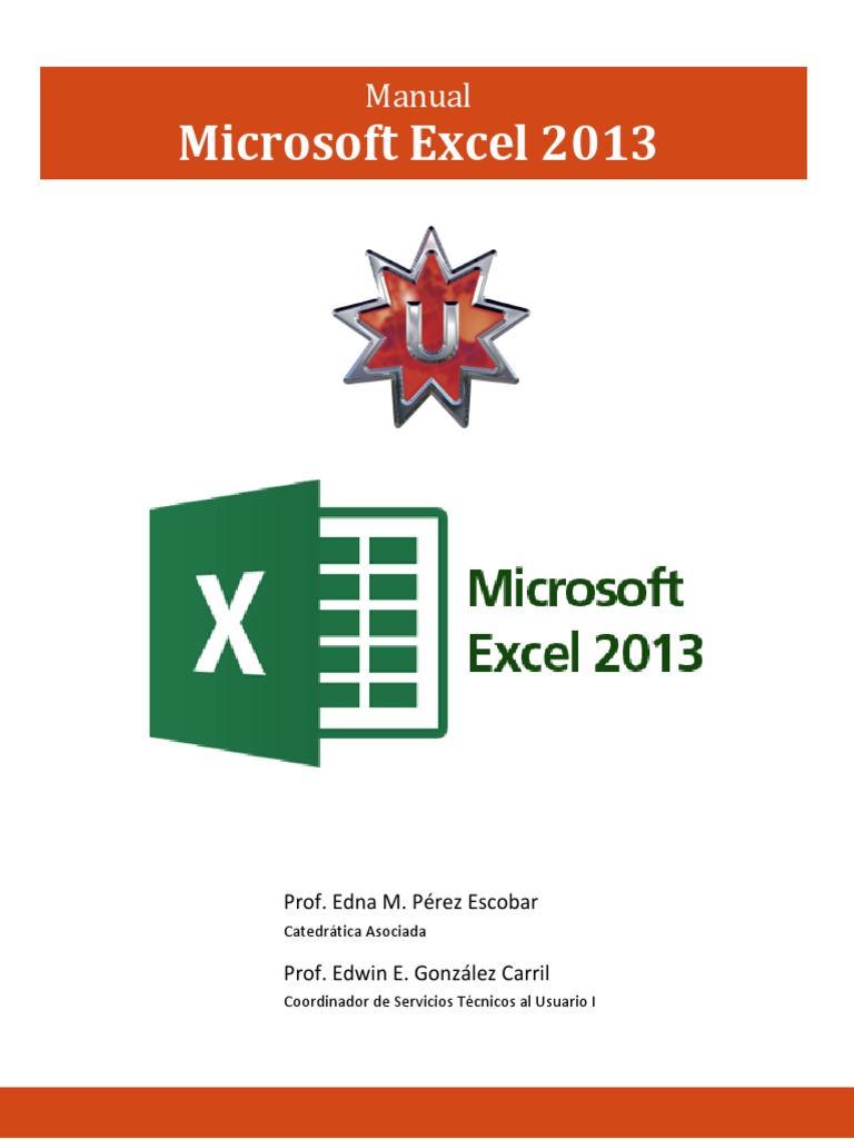 Manual de Excel 2013: Guía Completa | PDF | Microsoft Excel | Hoja de ...
