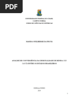 Analise de convergencia da desigualdade de renda per capita entre os Estados brasileiros