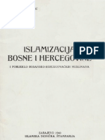 Islamizacija Bosne i Hercegovine i Porijeklo Bosansko Hercegovackih Muslimana Mehmed Handzic