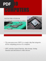 Microprocessor vs. Microcontrollers