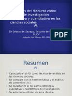 El Análisis Del Discurso Como Técnica de Investigación