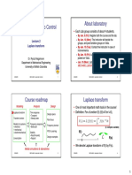 MECH466: Automatic Control About Laboratory