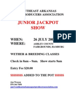 2008 Jackpot Show Flyer