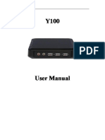 Y100 User Manual