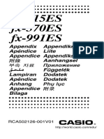 Fx 991ES Appendix