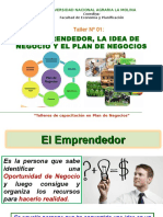 Emprendedor, Idea y Plan de Negocios