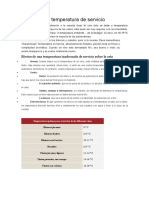 La Temperatura de Servicio