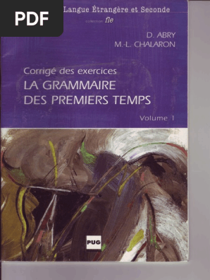 La grammaire des premiers temps | PDF | Nourritures | La nature