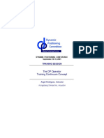 Dynamic Positioning Committee: The DP Operator Training Continuum Concept