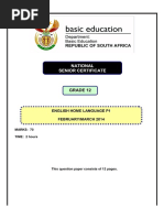 English HL P1 Feb-March 2014