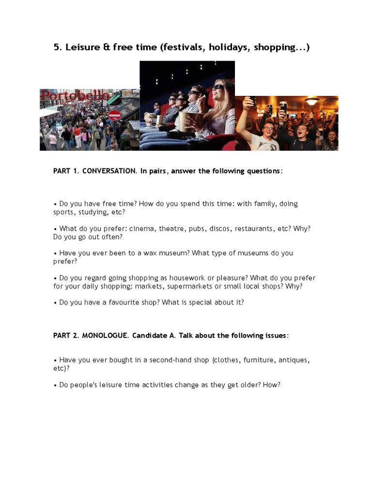 Leisure and Free Time