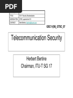 Telecommunication Security 