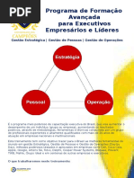 Programa de Formação Avançada Para Executivos - Empresários e Líderes - A Maestria Da Gestão de Resultados