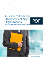 A Guide To Financial Statements of Not For Profit Organizations Questions For Directors To Ask 2012