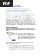 Download Pengertian Registry Windows by Ikhsan Bukan Malaikat SN31753092 doc pdf