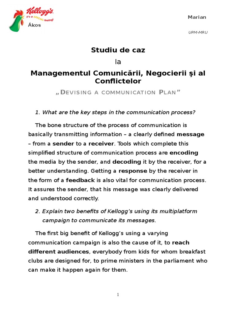 Kellogg's case study questions and answers image