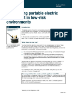 Maintaining Portable Electric Equipment in Low-Risk Environments