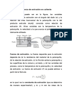 Cálculo de la fuerza de extrusión en caliente