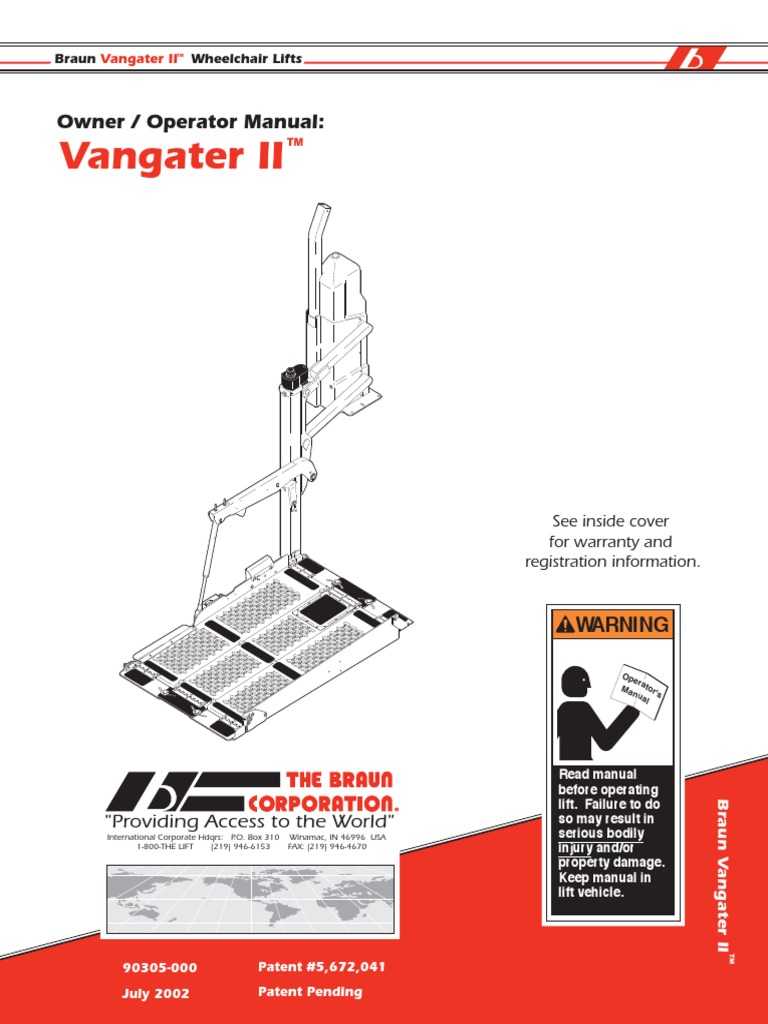 BRAUN Lift Ower Manual 90305 000 Rev S All PDF Elevator Switch