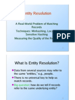 Entity Resolution