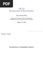 CSE 315 Microprocessors & Microcontrollers: Tanvir Ahmed Khan