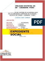 Caratula Expediente Social - Corani