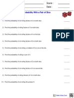 Probability Pair Dice