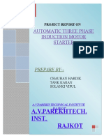 A.V.Parekhtech. Inst. Rajkot: Automatic Three Phase Induction Motor Starter