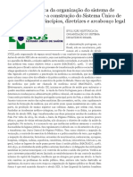 Enfermagem_ Evolução Histórica Da Organização Do Sistema de Saúde No Brasil e a Construção Do Sistema Único de Saúde (SUS) - Princípios, Diretrizes e Arcabouço Legal