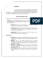 Clasificación de Empresas e Inflación en Mexico